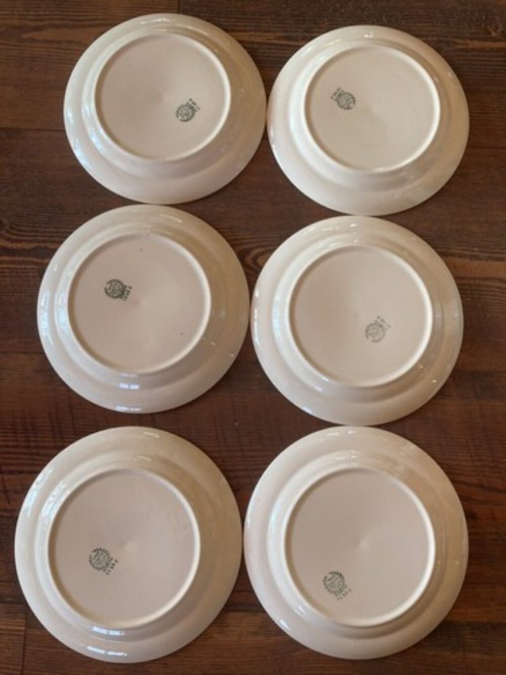 6 Plate Taylor Smith Taylor Swiss Provincial 7 1/4” Yellow Antique 1952 Plates - Picture 11 of 16